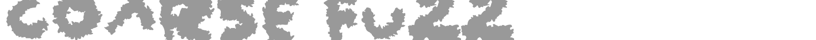 Coarse Fuzz font preview